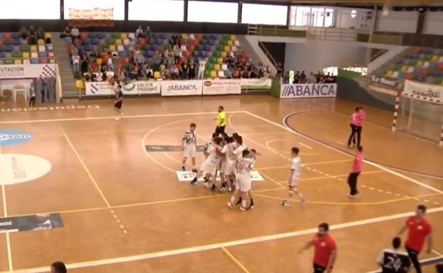 Celebración de los jugadores.