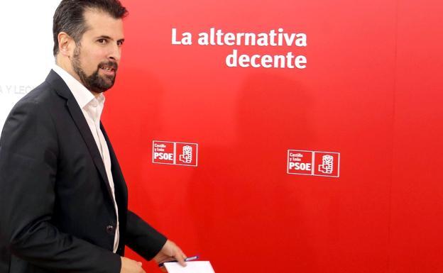 Luis Tudanca, candidato del PSOE a la Presidencia de la Junta.