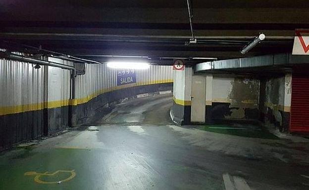 Interior del Parking de Ordoño II. 