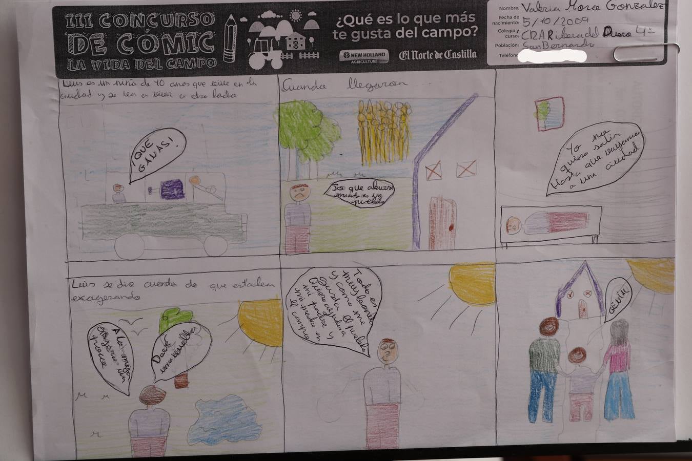 Fotos: Trabajos de 4º de Primaria en la modalidad de cómic del III Concurso de Dibujo y Cómic &#039;La vida del campo&#039;