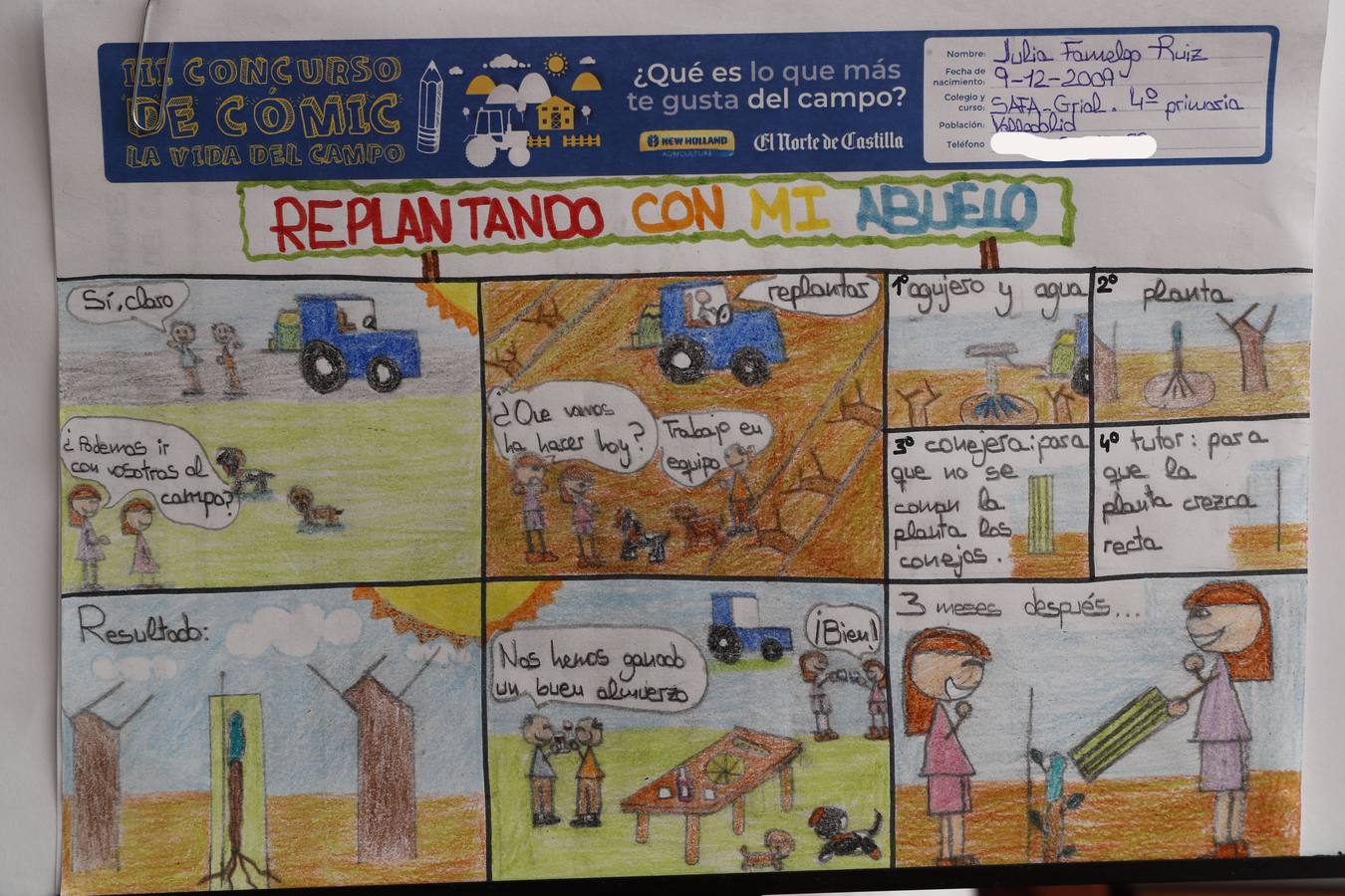 Fotos: Trabajos de 4º de Primaria en la modalidad de cómic del III Concurso de Dibujo y Cómic &#039;La vida del campo&#039;