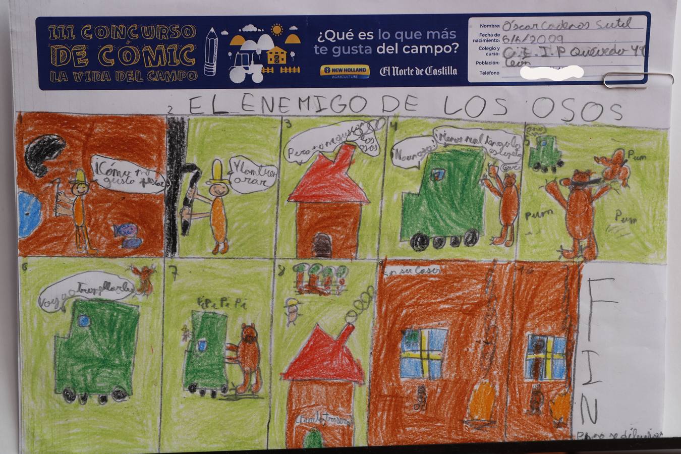 Fotos: Trabajos de 4º de Primaria en la modalidad de cómic del III Concurso de Dibujo y Cómic &#039;La vida del campo&#039;