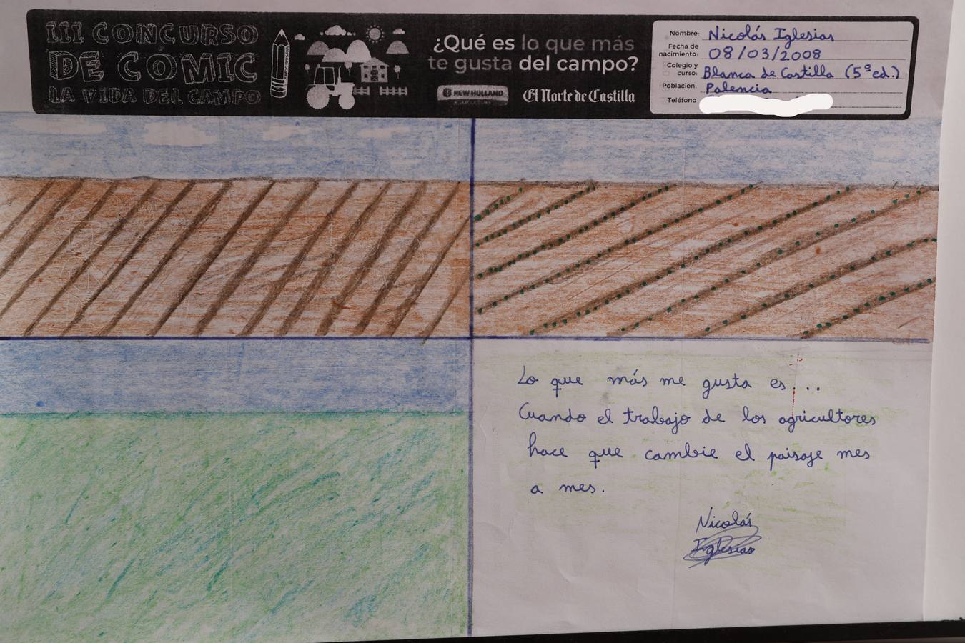 Fotos: Trabajos de 5º de Primaria en la modalidad de cómic del III Concurso de Dibujo y Cómic &#039;La vida del campo