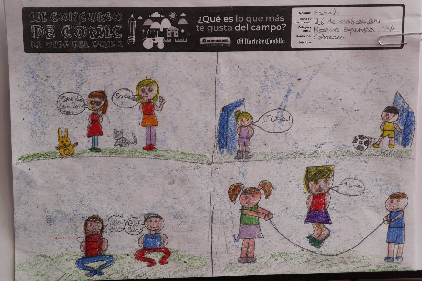 Fotos: Trabajos de 3º de Primaria en la modalidad de cómic del III Concurso de Dibujo y Cómic &#039;La vida del campo&#039;