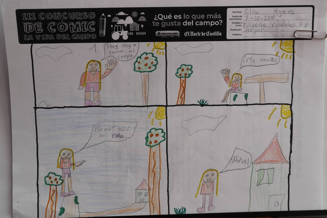 Fotos: Trabajos de 3º de Primaria en la modalidad de cómic del III Concurso de Dibujo y Cómic &#039;La vida del campo&#039;