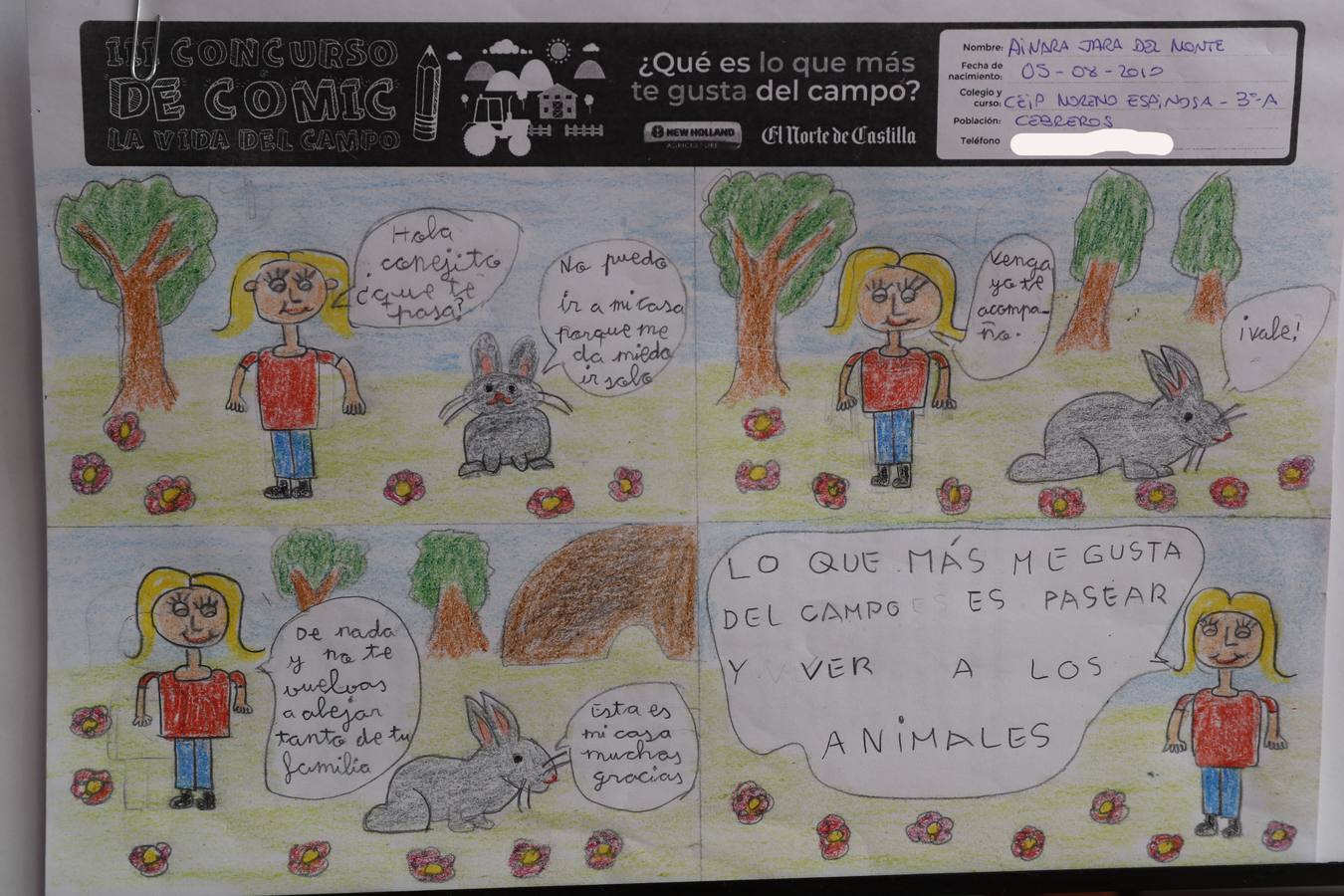 Fotos: Trabajos de 3º de Primaria en la modalidad de cómic del III Concurso de Dibujo y Cómic &#039;La vida del campo&#039;