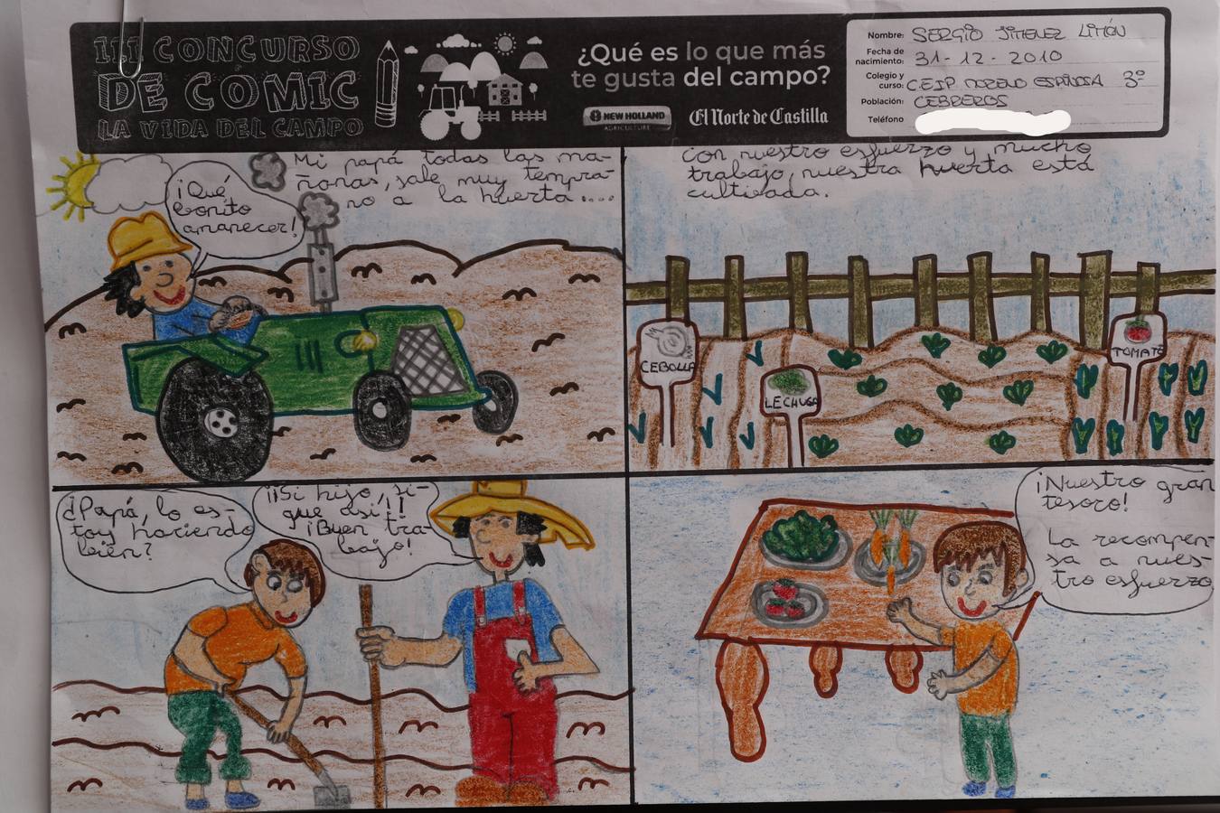 Fotos: Trabajos de 3º de Primaria en la modalidad de cómic del III Concurso de Dibujo y Cómic &#039;La vida del campo&#039;