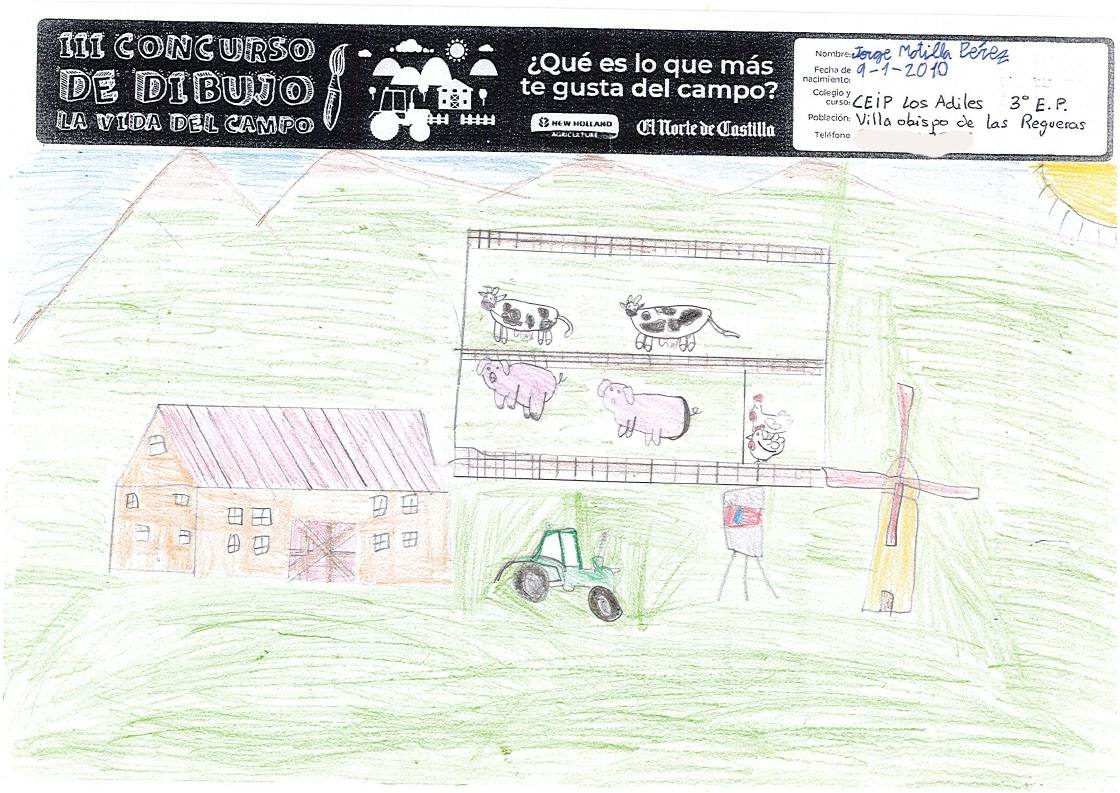 Fotos: Trabajos de 3º de Primaria en la modalidad de dibujo del III Concurso de Dibujo y Cómic &#039;La vida del campo&#039;