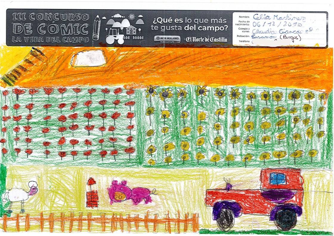 Fotos: Trabajos de 3º de Primaria en la modalidad de dibujo del III Concurso de Dibujo y Cómic &#039;La vida del campo&#039;