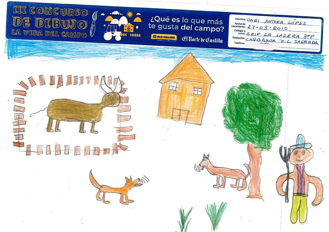 Fotos: Trabajos de 3º de Primaria en la modalidad de dibujo del III Concurso de Dibujo y Cómic &#039;La vida del campo&#039;