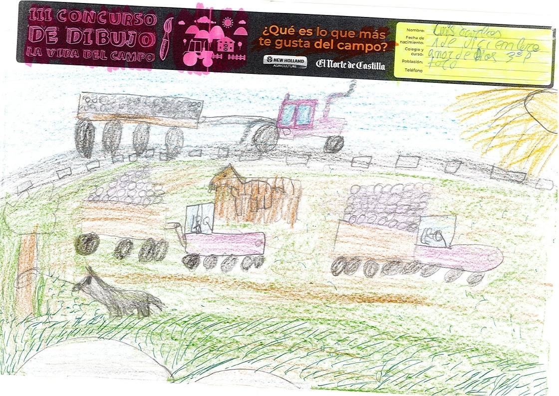 Fotos: Trabajos de 3º de Primaria en la modalidad de dibujo del III Concurso de Dibujo y Cómic &#039;La vida del campo&#039;