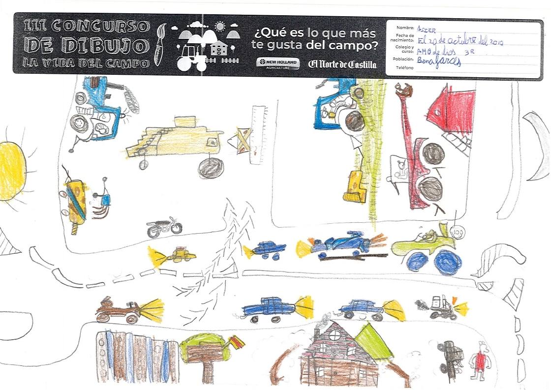 Fotos: Trabajos de 3º de Primaria en la modalidad de dibujo del III Concurso de Dibujo y Cómic &#039;La vida del campo&#039;