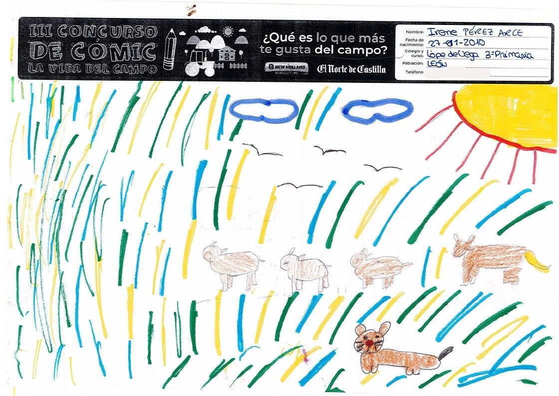 Fotos: Trabajos de 3º de Primaria en la modalidad de dibujo del III Concurso de Dibujo y Cómic &#039;La vida del campo&#039;