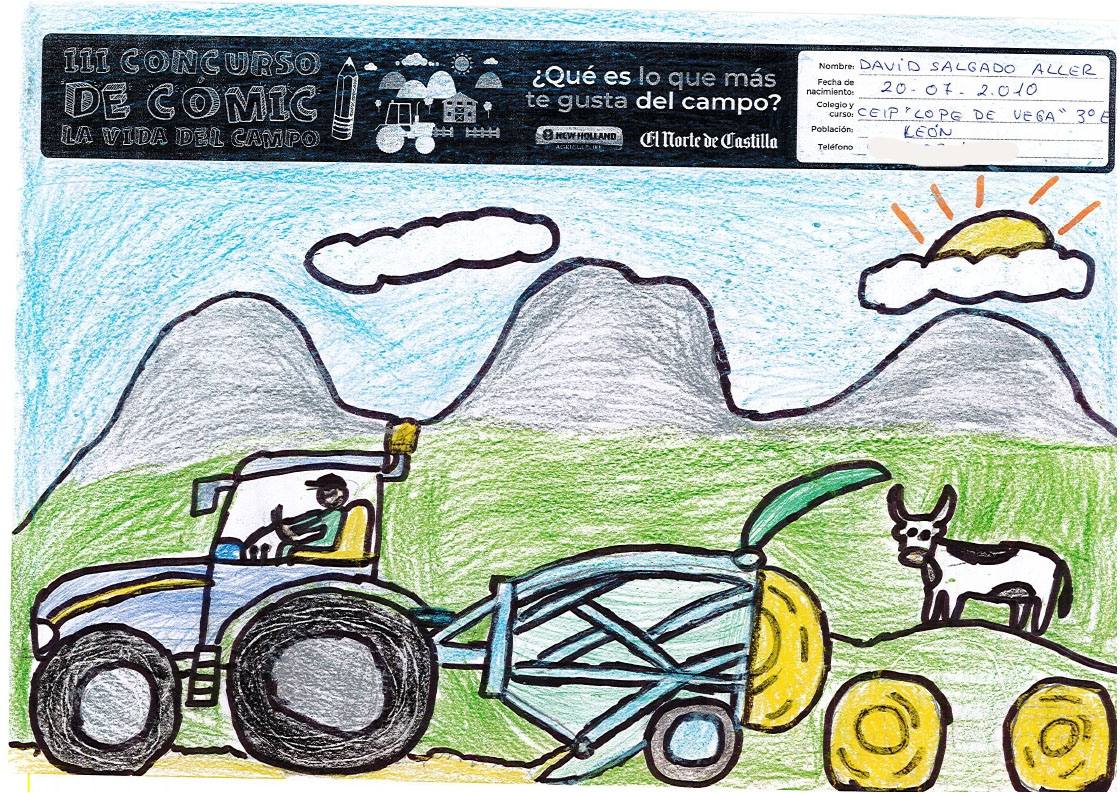 Fotos: Trabajos de 3º de Primaria en la modalidad de dibujo del III Concurso de Dibujo y Cómic &#039;La vida del campo&#039;