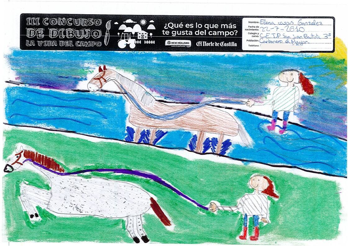 Fotos: Trabajos de 3º de Primaria en la modalidad de dibujo del III Concurso de Dibujo y Cómic &#039;La vida del campo&#039;