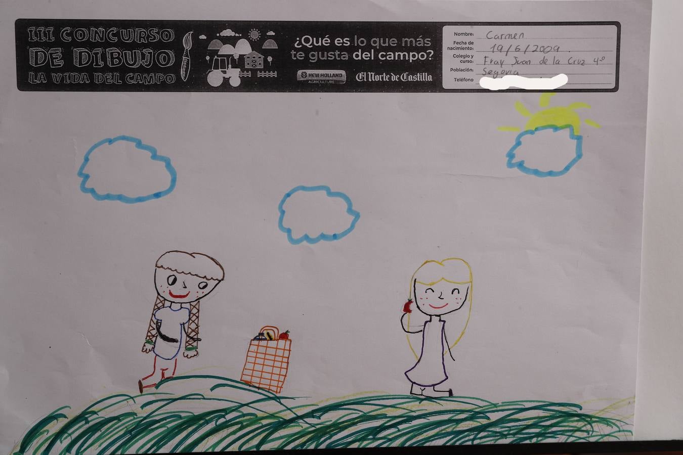 Fotos: Trabajos de 4º de Primaria en la modalidad de dibujo del III Concurso de Dibujo y Cómic &#039;La vida del campo&#039;