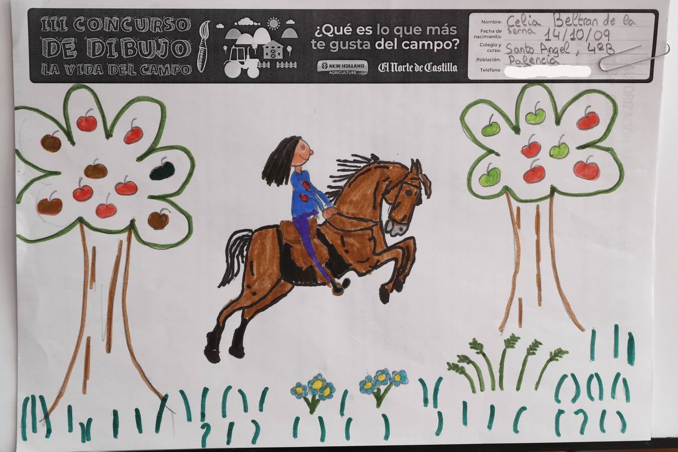 Fotos: Trabajos de 4º de Primaria en la modalidad de dibujo del III Concurso de Dibujo y Cómic &#039;La vida del campo&#039;