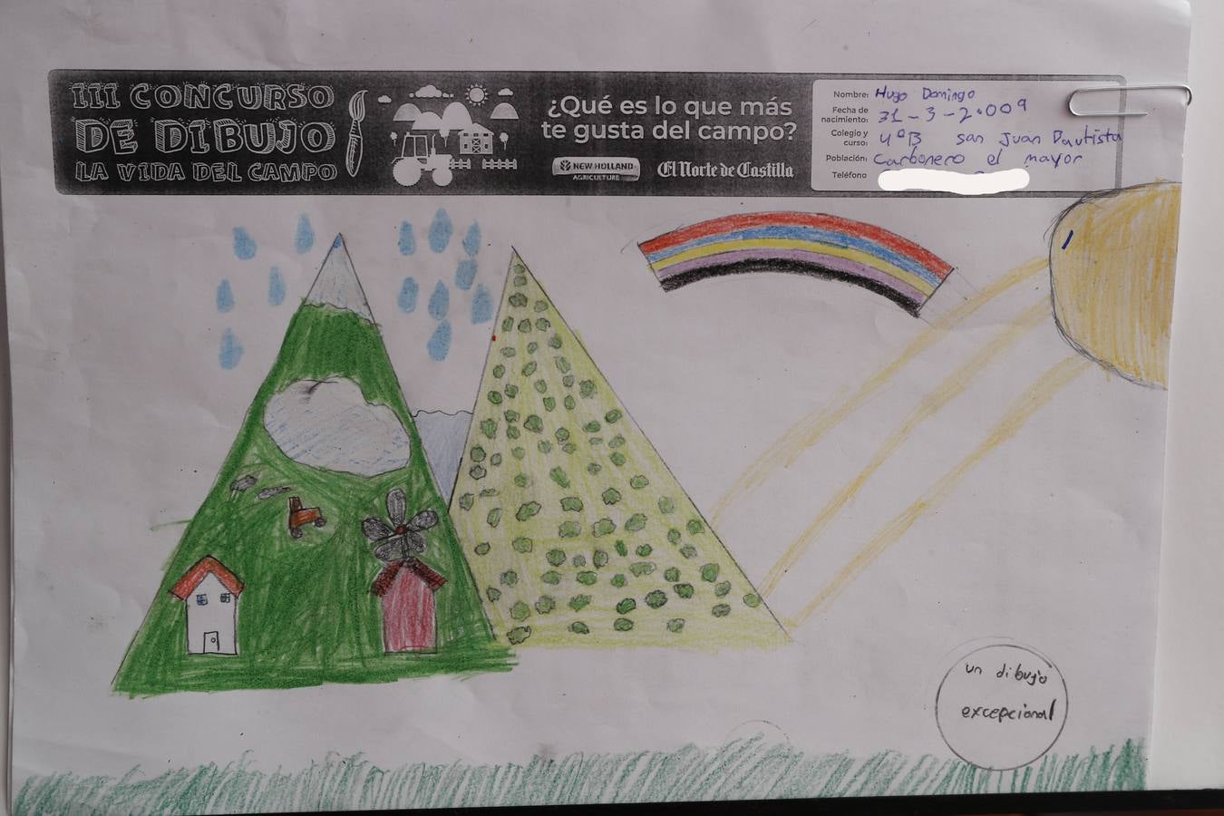 Fotos: Trabajos de 4º de Primaria en la modalidad de dibujo del III Concurso de Dibujo y Cómic &#039;La vida del campo&#039;