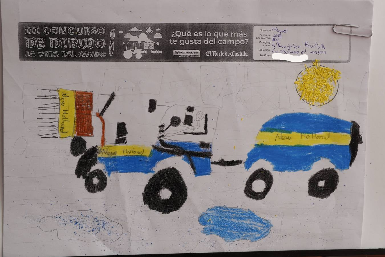 Fotos: Trabajos de 4º de Primaria en la modalidad de dibujo del III Concurso de Dibujo y Cómic &#039;La vida del campo&#039;