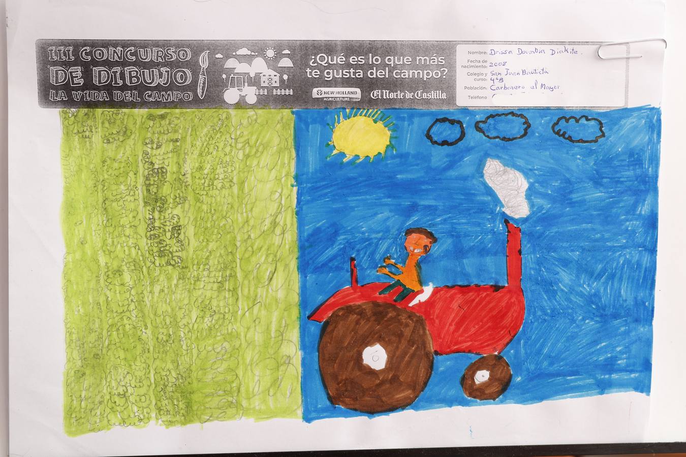 Fotos: Trabajos de 4º de Primaria en la modalidad de dibujo del III Concurso de Dibujo y Cómic &#039;La vida del campo&#039;