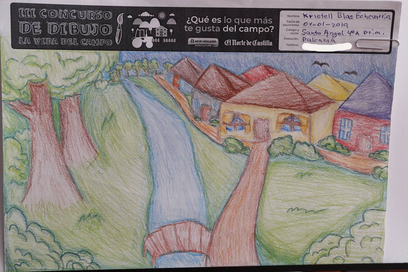 Fotos: Trabajos de 4º de Primaria en la modalidad de dibujo del III Concurso de Dibujo y Cómic &#039;La vida del campo&#039;