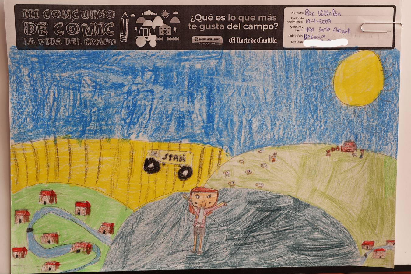 Fotos: Trabajos de 4º de Primaria en la modalidad de dibujo del III Concurso de Dibujo y Cómic &#039;La vida del campo&#039;