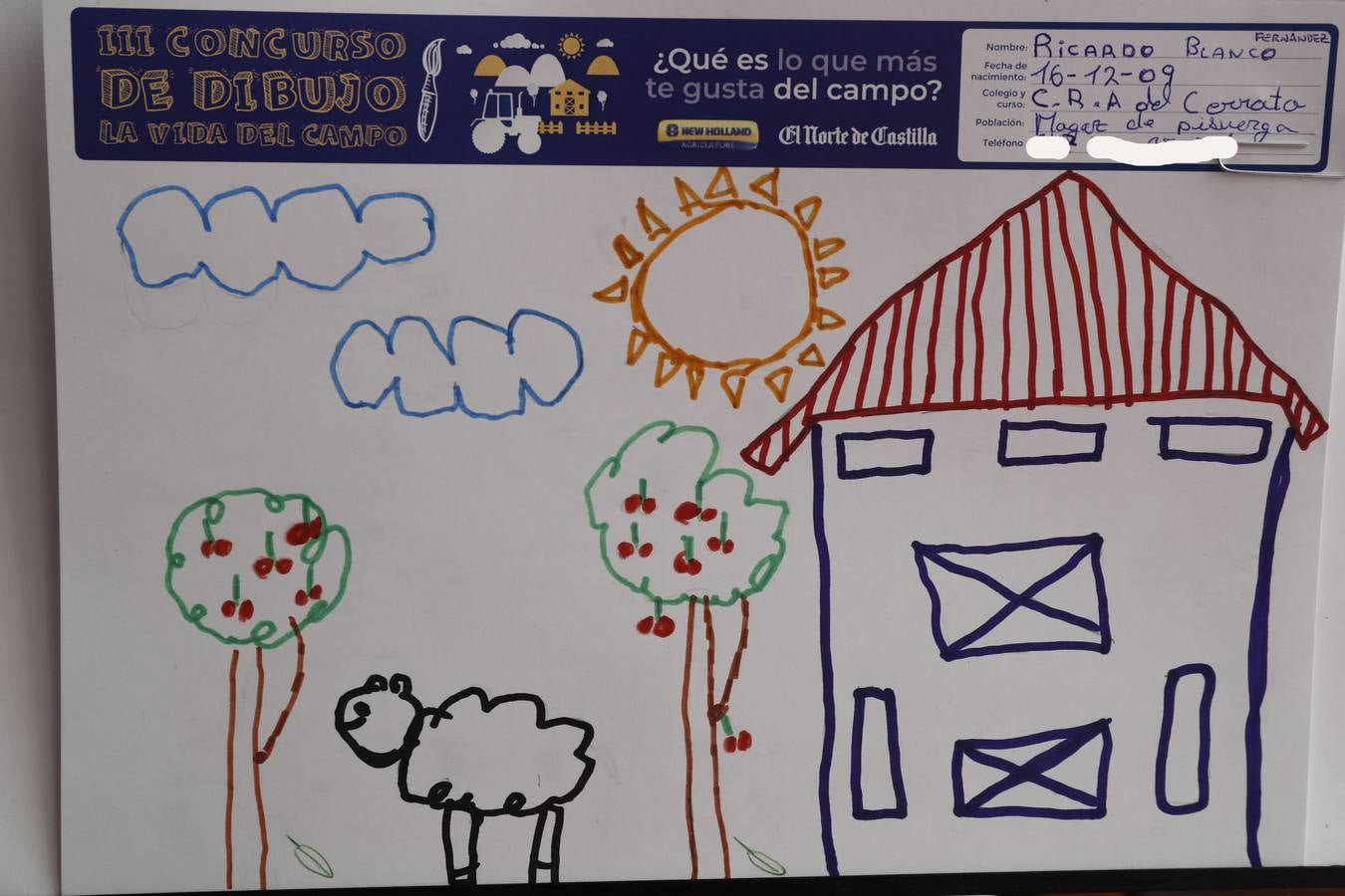 Fotos: Trabajos de 4º de Primaria en la modalidad de dibujo del III Concurso de Dibujo y Cómic &#039;La vida del campo&#039;