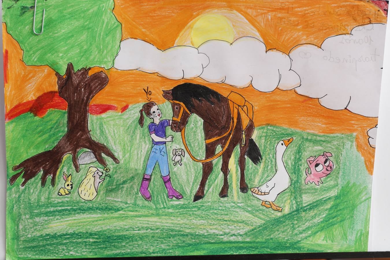 Fotos: Trabajos de 4º de Primaria en la modalidad de dibujo del III Concurso de Dibujo y Cómic &#039;La vida del campo&#039;