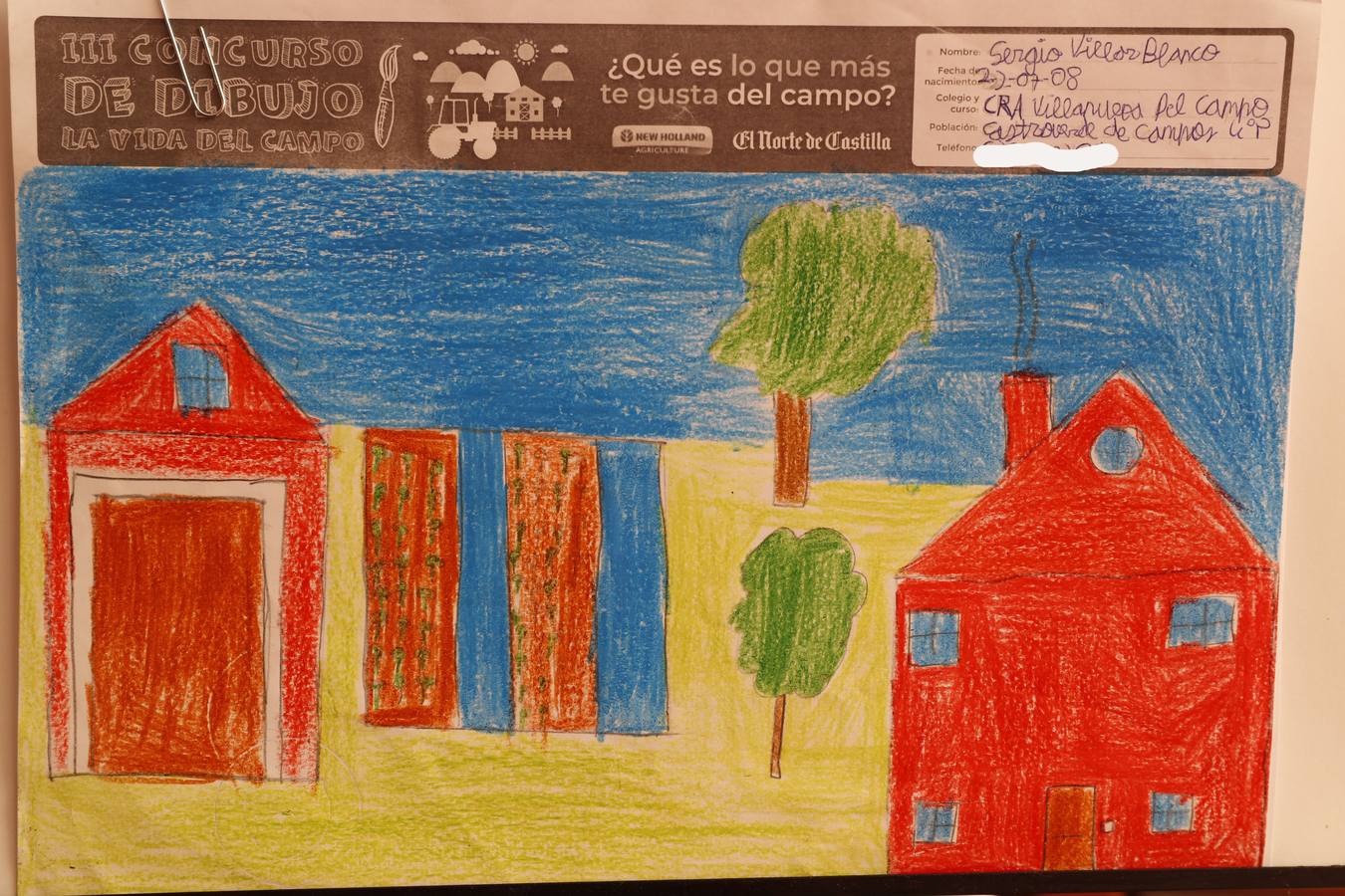 Fotos: Trabajos de 4º de Primaria en la modalidad de dibujo del III Concurso de Dibujo y Cómic &#039;La vida del campo&#039;