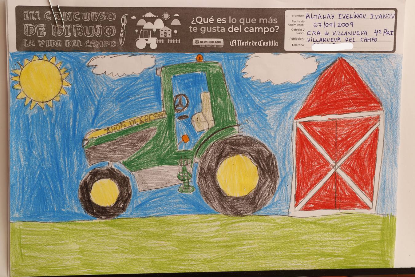 Fotos: Trabajos de 4º de Primaria en la modalidad de dibujo del III Concurso de Dibujo y Cómic &#039;La vida del campo&#039;