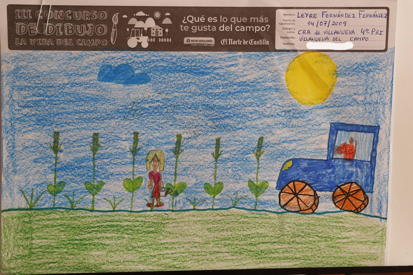 Fotos: Trabajos de 4º de Primaria en la modalidad de dibujo del III Concurso de Dibujo y Cómic &#039;La vida del campo&#039;