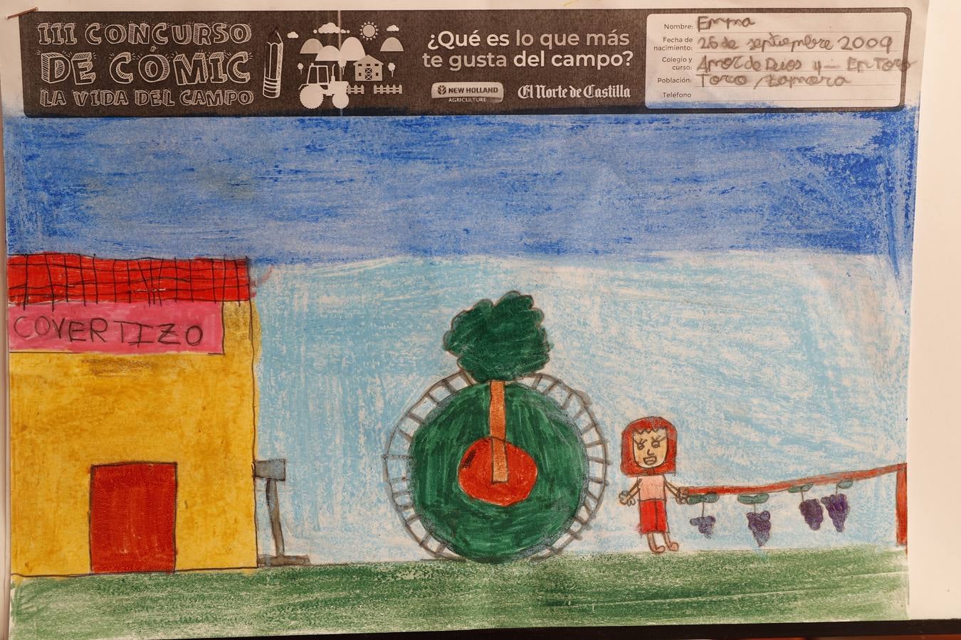 Fotos: Trabajos de 4º de Primaria en la modalidad de dibujo del III Concurso de Dibujo y Cómic &#039;La vida del campo&#039;