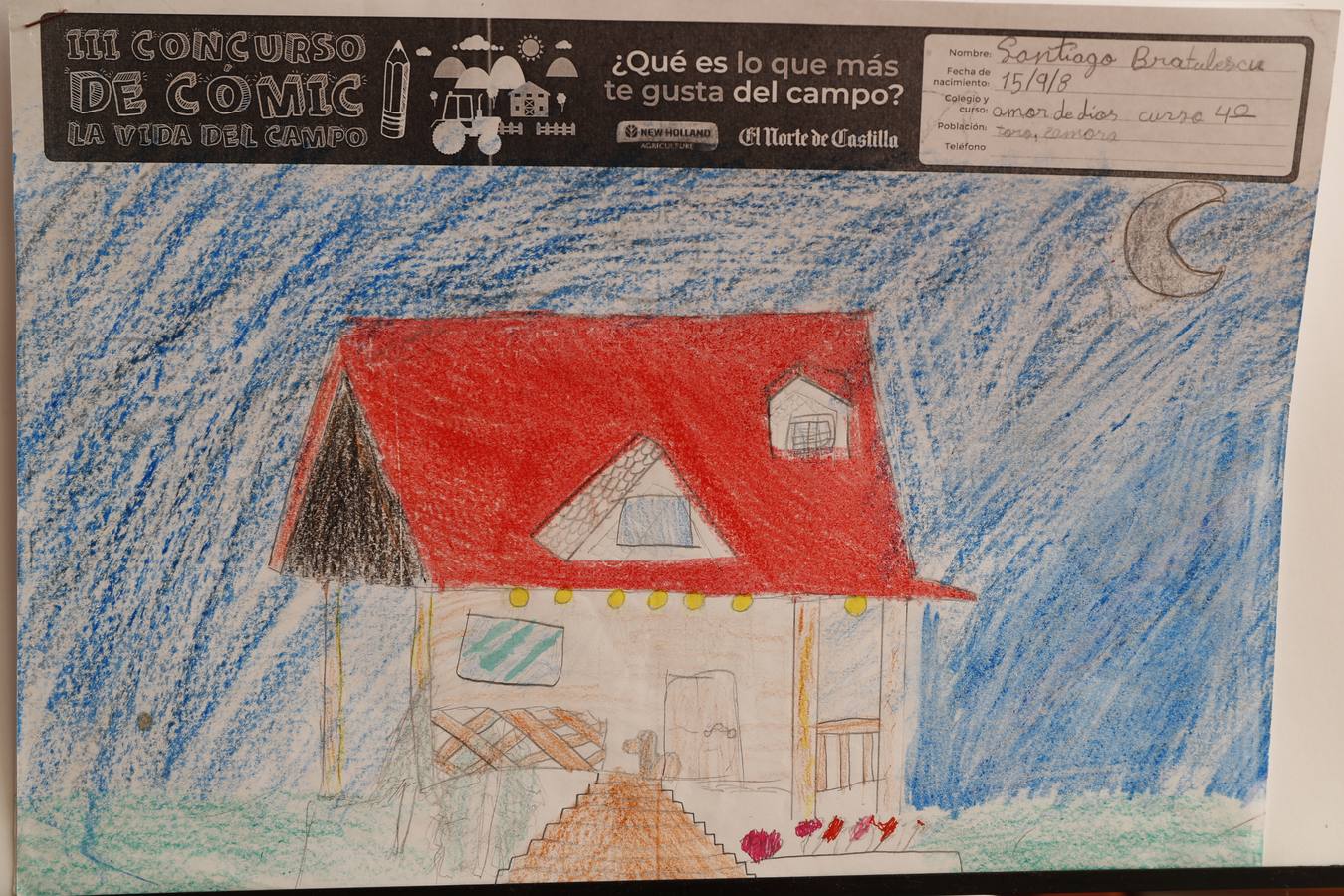 Fotos: Trabajos de 4º de Primaria en la modalidad de dibujo del III Concurso de Dibujo y Cómic &#039;La vida del campo&#039;