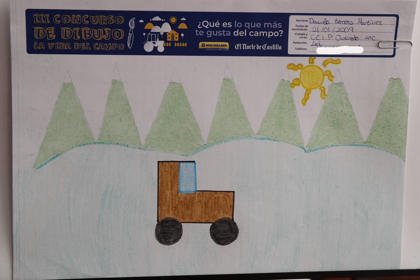 Fotos: Trabajos de 4º de Primaria en la modalidad de dibujo del III Concurso de Dibujo y Cómic &#039;La vida del campo&#039;