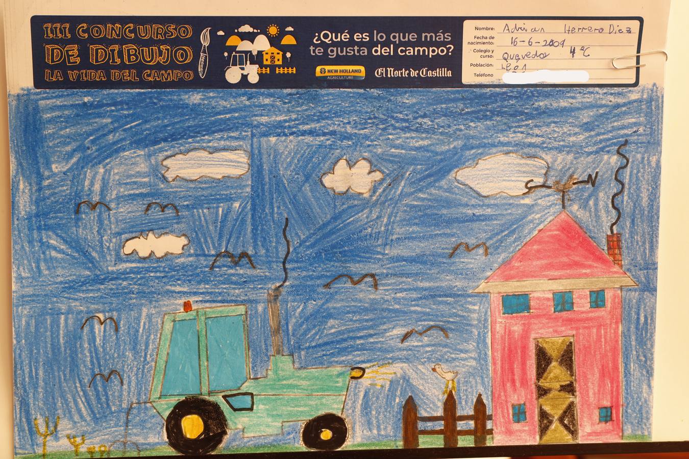 Fotos: Trabajos de 4º de Primaria en la modalidad de dibujo del III Concurso de Dibujo y Cómic &#039;La vida del campo&#039;