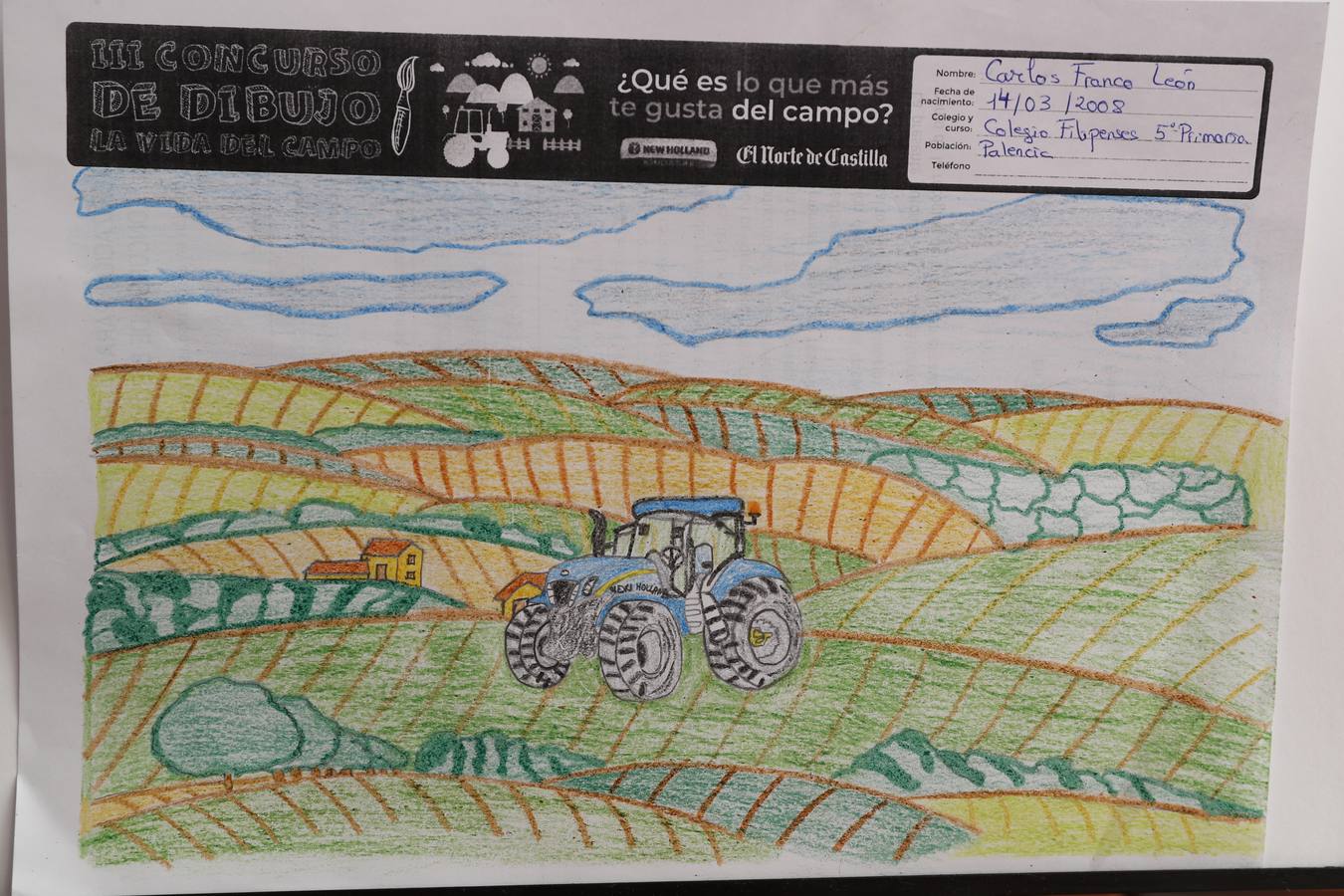 Fotos: Trabajos de 5º de Primaria en la modalidad de dibujo del III Concurso de Dibujo y Cómic &#039;La vida del campo&#039;