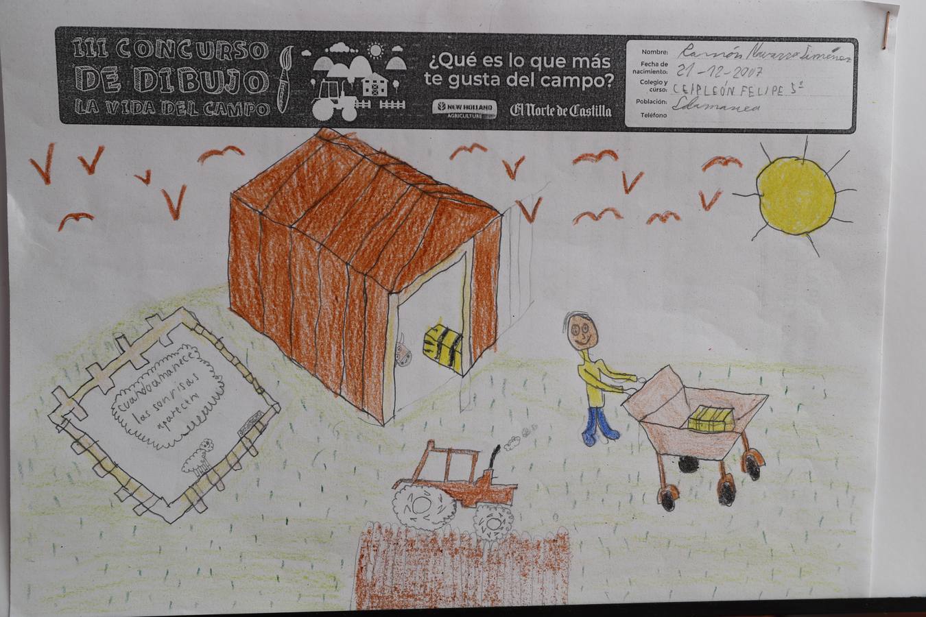 Fotos: Trabajos de 5º de Primaria en la modalidad de dibujo del III Concurso de Dibujo y Cómic &#039;La vida del campo&#039;