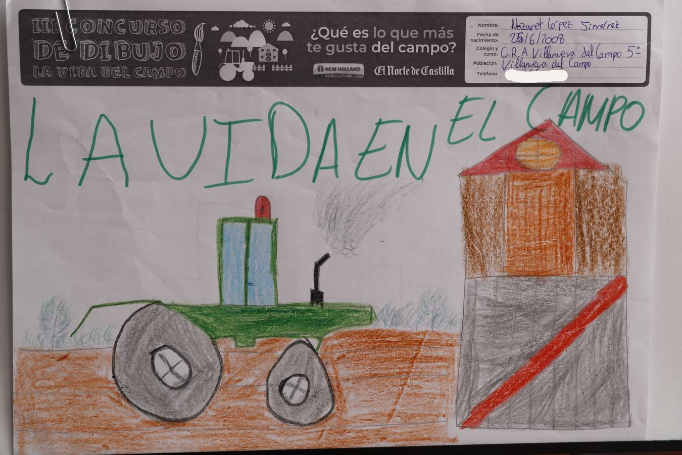 Fotos: Trabajos de 5º de Primaria en la modalidad de dibujo del III Concurso de Dibujo y Cómic &#039;La vida del campo&#039;