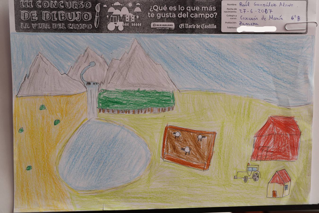 Fotos: Trabajos de 6º de Primaria en la modalidad de dibujo del III Concurso de Dibujo y Cómic &#039;La vida del campo&#039;