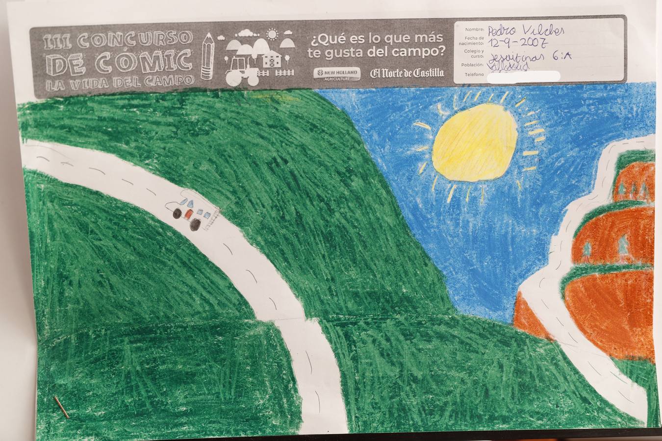 Fotos: Trabajos de 6º de Primaria en la modalidad de dibujo del III Concurso de Dibujo y Cómic &#039;La vida del campo&#039;