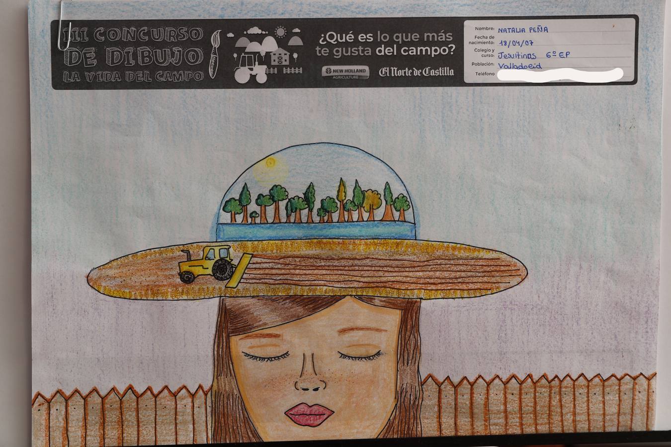 Fotos: Trabajos de 6º de Primaria en la modalidad de dibujo del III Concurso de Dibujo y Cómic &#039;La vida del campo&#039;