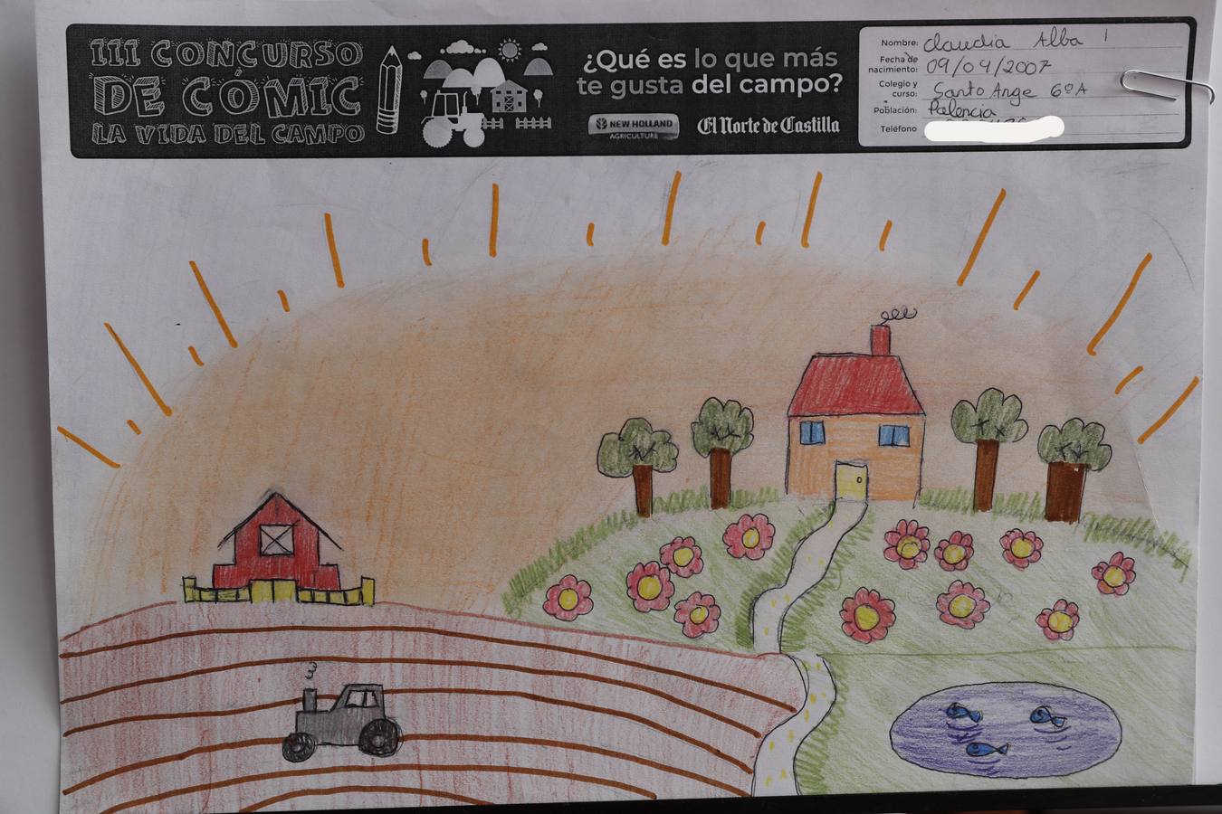 Fotos: Trabajos de 6º de Primaria en la modalidad de dibujo del III Concurso de Dibujo y Cómic &#039;La vida del campo&#039;