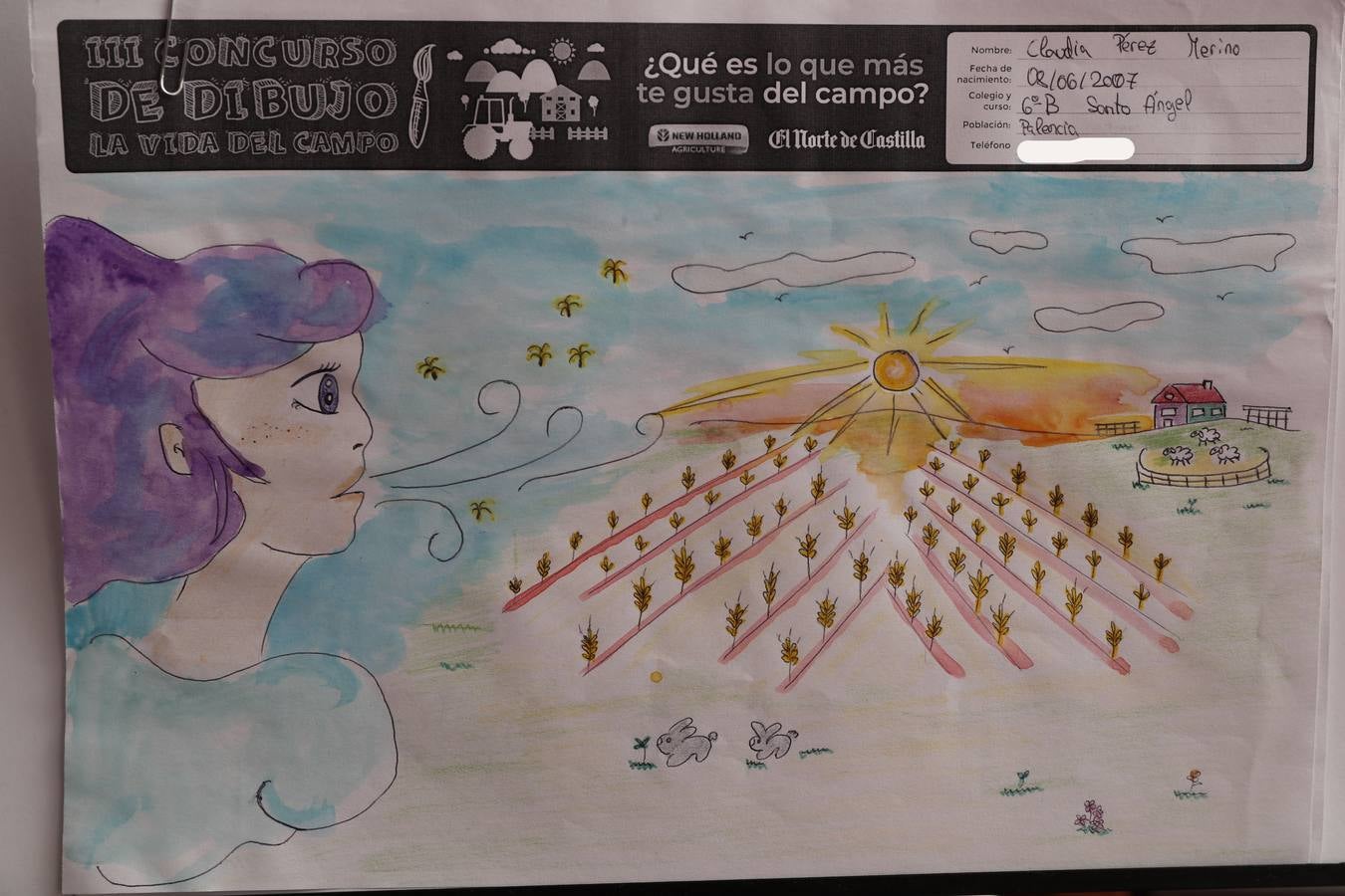 Fotos: Trabajos de 6º de Primaria en la modalidad de dibujo del III Concurso de Dibujo y Cómic &#039;La vida del campo&#039;