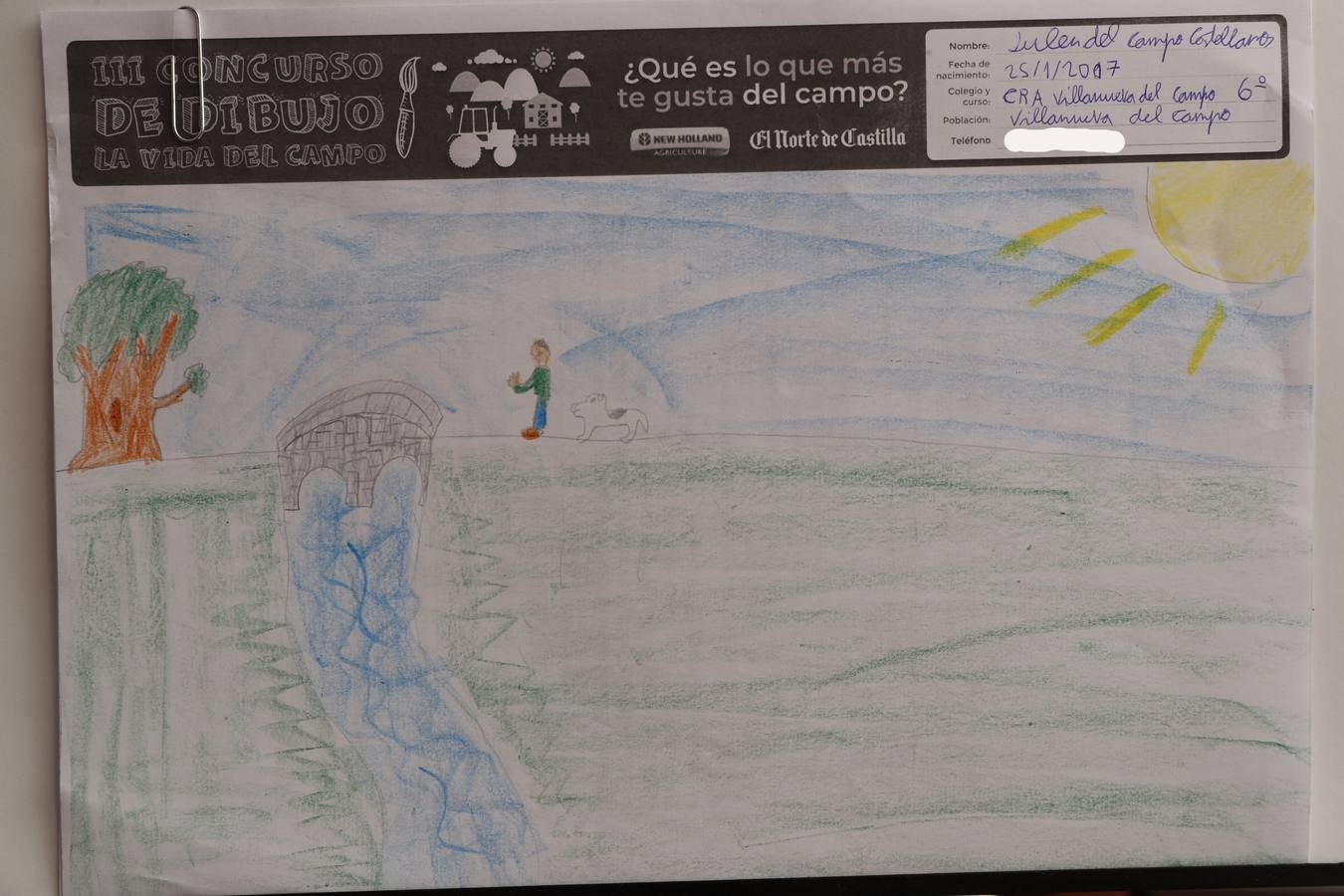 Fotos: Trabajos de 6º de Primaria en la modalidad de dibujo del III Concurso de Dibujo y Cómic &#039;La vida del campo&#039;