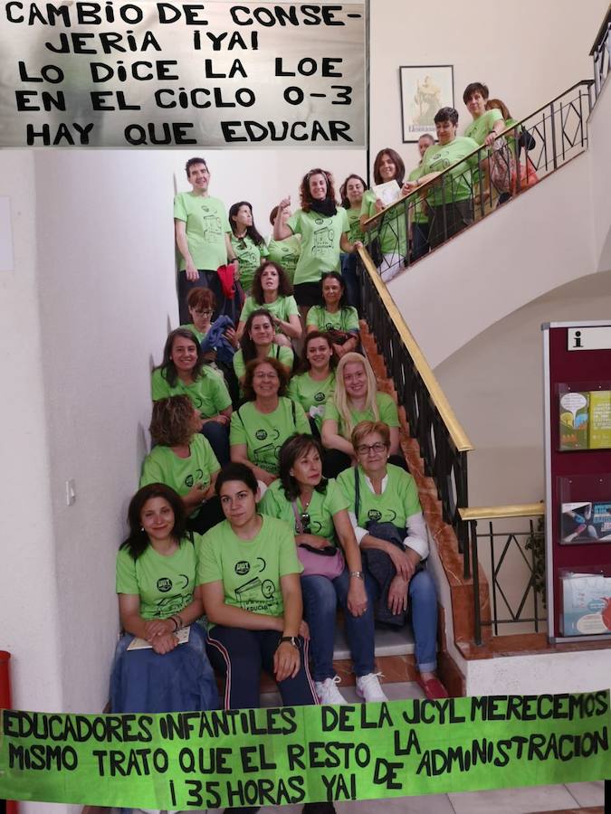 Fotos: Protesta de las educadoras infantiles de la provincia