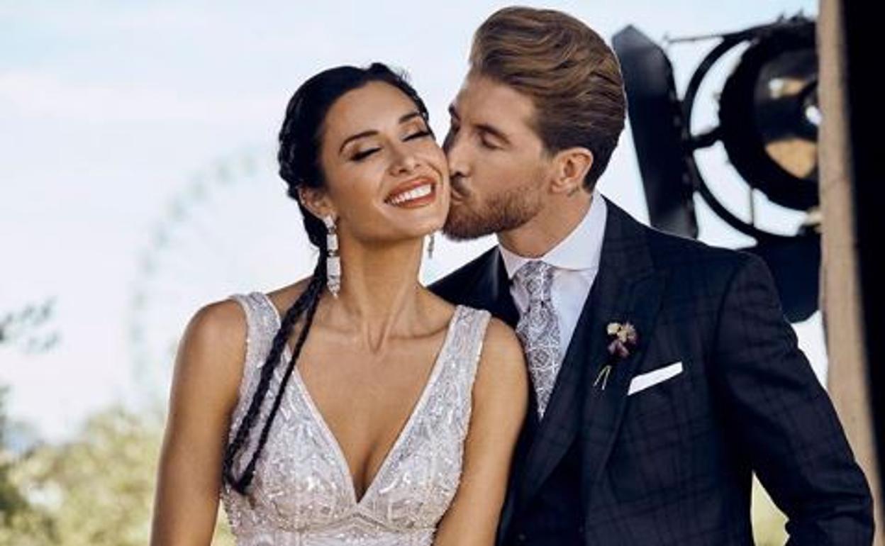 Sergio Ramos y Pilar Rubio.