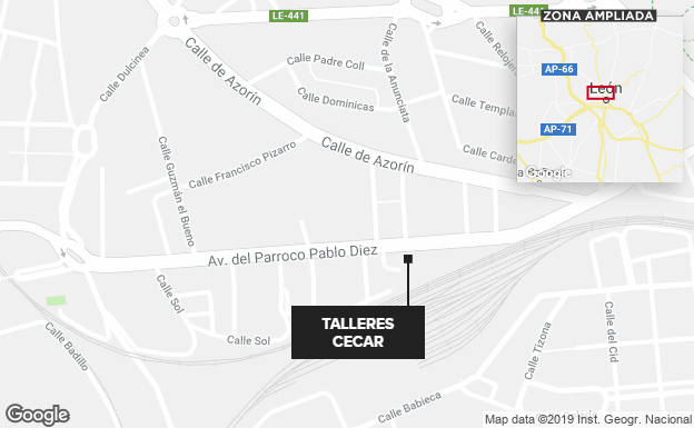 Ubicación del taller.