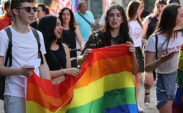 Galería. La bandera arcoiris predomina en León.
