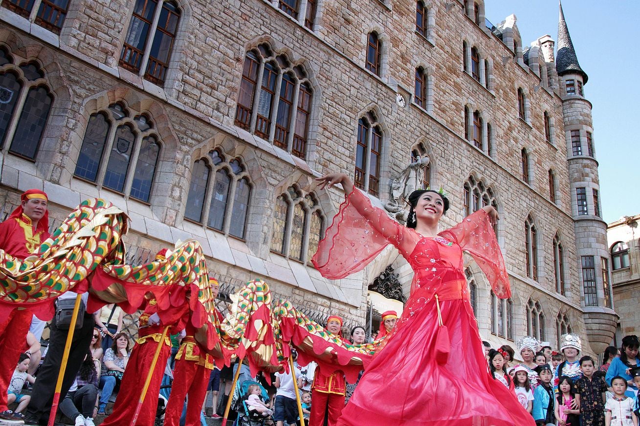 Fotos: Dragón y danza del León