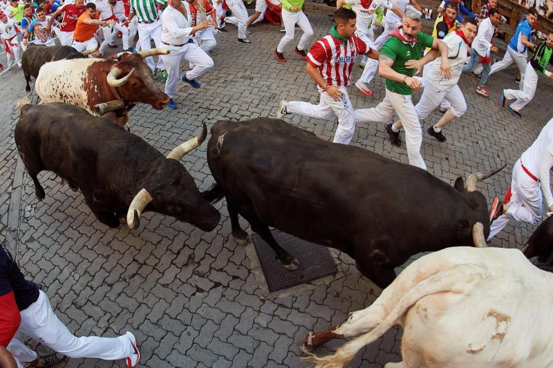 Fotos: Cuarto encierro de golpes protagonizado por los Jandilla